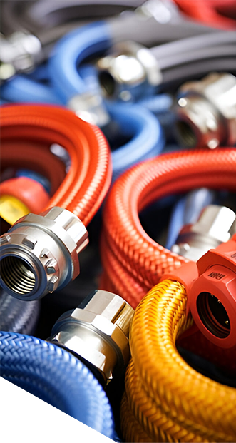 acoples, abrazaderas, conexiones, mangueras industriales
